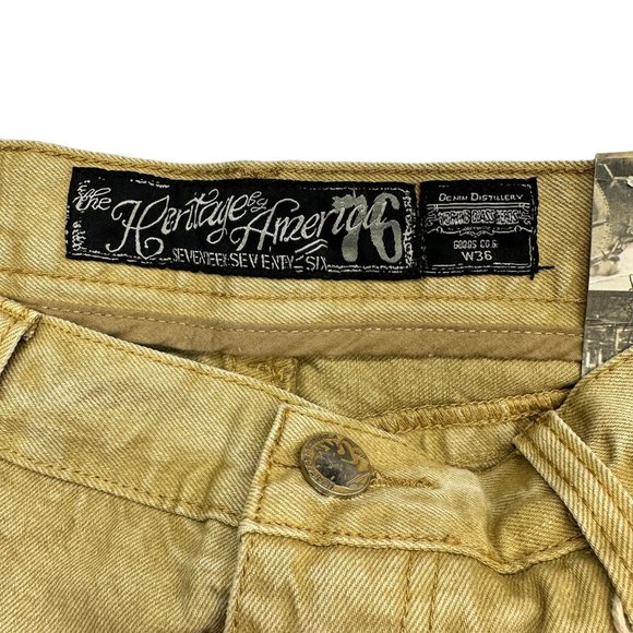 Heritage America Destroyed Denim Shorts (36) - Picture 9 of 11